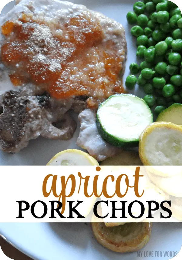Easy and ridiculously delicious 3 ingredient apricot pork chops.