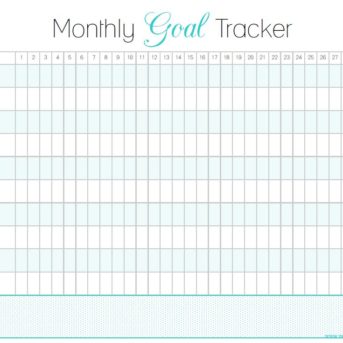 Monthly Goal Tracker