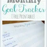 Monthly goal tracker