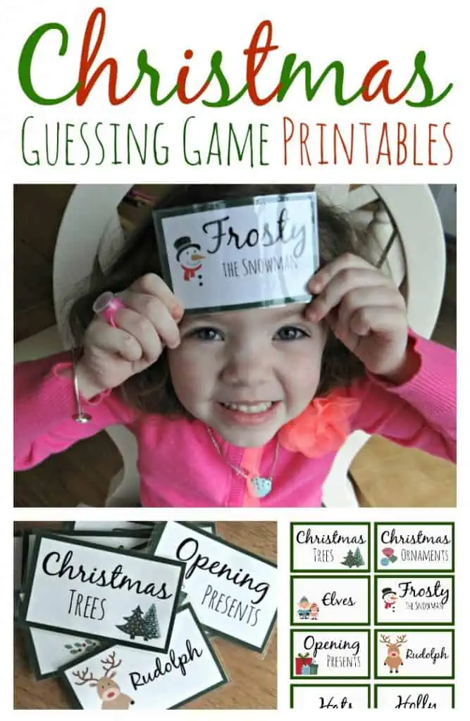 Christmas Guessing Game Printables