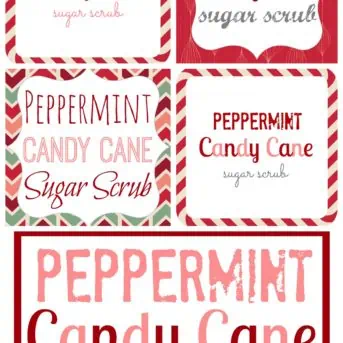 Peppermint Candy Cane Scrub