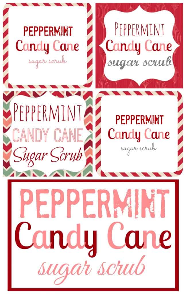 Peppermint Candy Cane Scrub