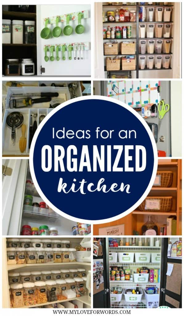 Ideas for an organized kitchen collage