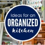 These are MUST TRY ideas for creating an organized kitchen! Great ideas for using space wisely and organizing all kitchen essentials.
