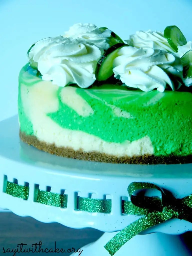 St. Patrick's Day Key Lime Cheesecake