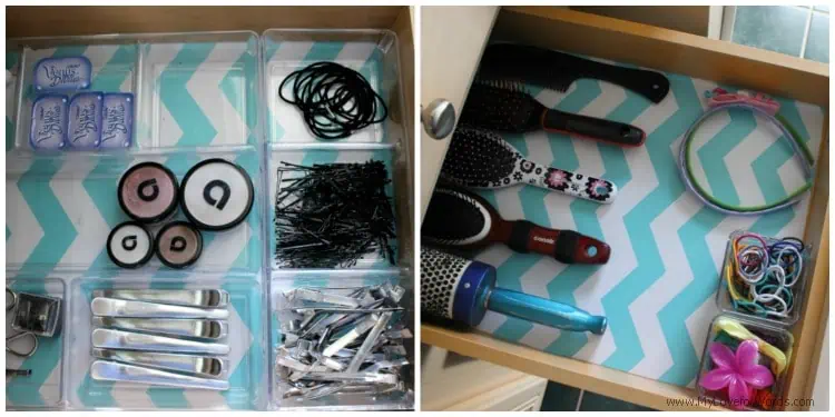 Bathroom Drawer Organization