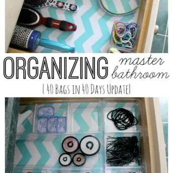 Organizing the Master Bath for 40 Bags in 40 Days