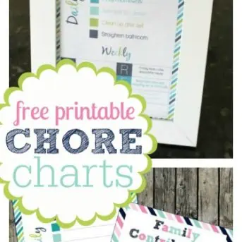 Free printable Chore Charts