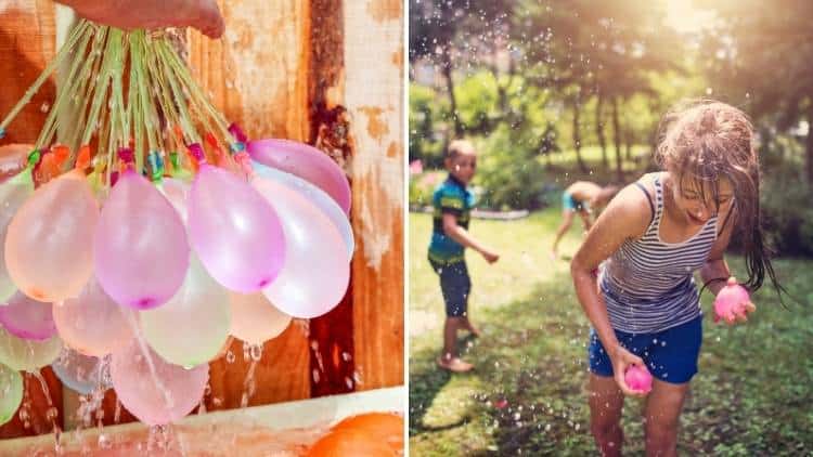 water balloon fight