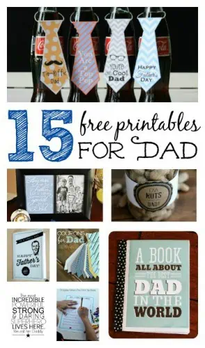 15 Free Printables for Dad
