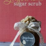 Gingerbread sugar scrub recipe and free printable label