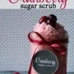 Cranberry Sugar Scrub Recipe and free printable label