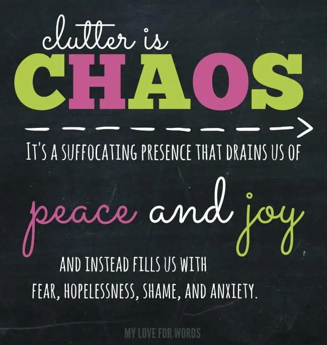 Clutter isn't just about stuff. Clutter comes in many shapes and forms, but no one can clear it for us. The only way to finally achieve an organized home and life is to do the hard work ourselves.