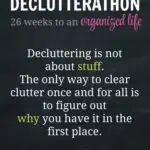 If you're decluttering. focusing on the stuff won't get you far. You need to get to the root of why you have clutter for real, long-lasting change.