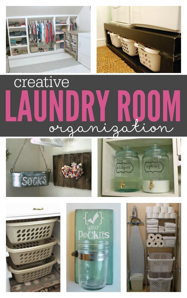 Brilliant and creative ways to storage laundry room essentials. Never would've thought of some of these!