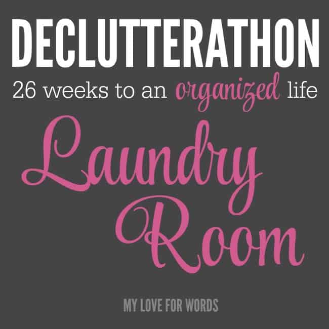 Declutterathon laundry room
