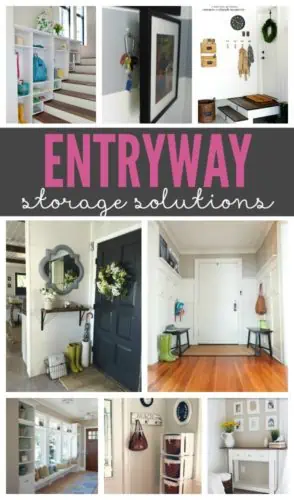 So many great entryway storage ideas!! These entryways will show that you can create a beautiful and welcoming space, no matter how much (or little) room you have.