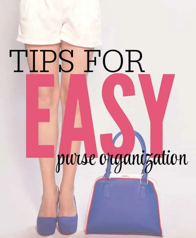 Tips for easy purse organization