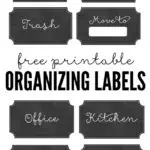 Decluttering can be hard, but living with clutter is worse. Sorting through your belongings is a necessary step to creating an organized home, and these free printable labels will help.