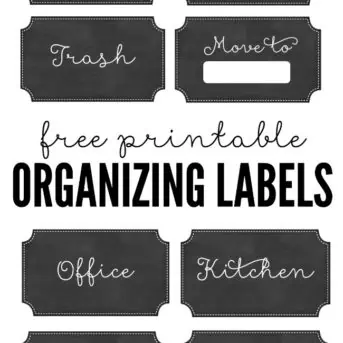 Decluttering can be hard, but living with clutter is worse. Sorting through your belongings is a necessary step to creating an organized home, and these free printable labels will help.
