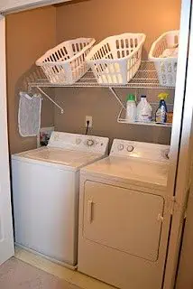 Laundry Room Organization and Storage-Over The Washer and Dryer