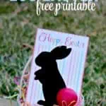 Love this easy to make DIY Easter gift and free printable! Such a cute way to give someone an EOS lip balm for Easter.