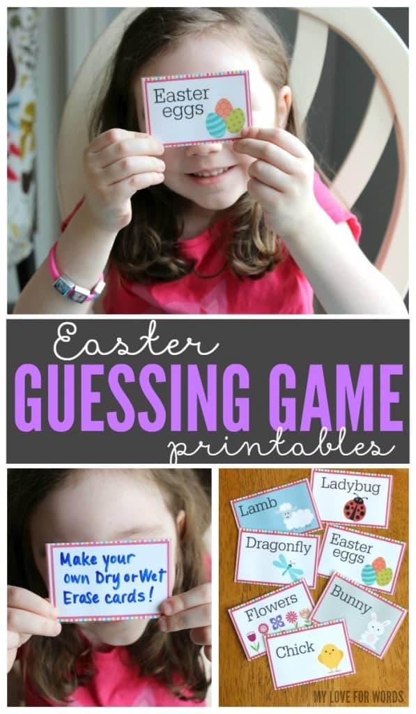 Celebrate spring with a fun family game with these free printable Easter Guessing Game cards.