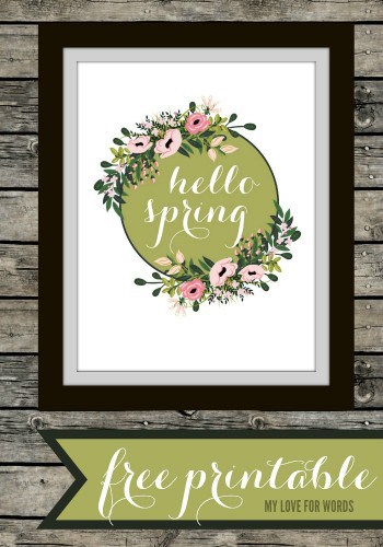 Bring some spring cheer indoors and add some new art to the walls with these hello spring free printables.
