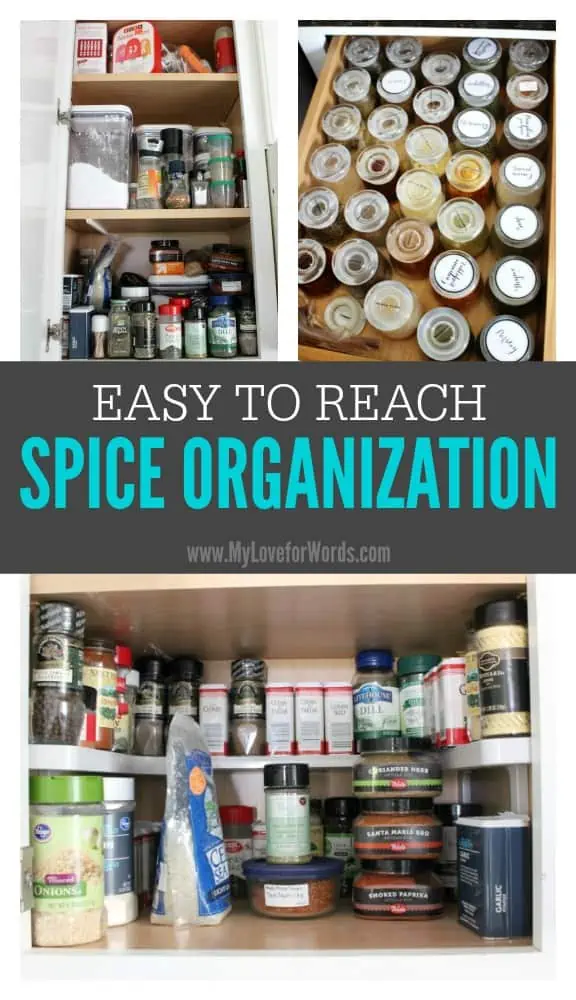 Easy to reach spice organization