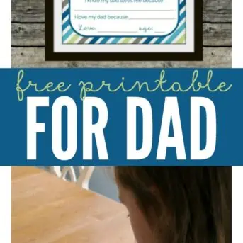 The best gifts are those that come from the heart. Jewelry and fancy electronics are nice, but nothing beats a heartfelt message and a gift filled with love, which is why I made this free printable for dad. A great father's day gift or special surprise just because he's great.