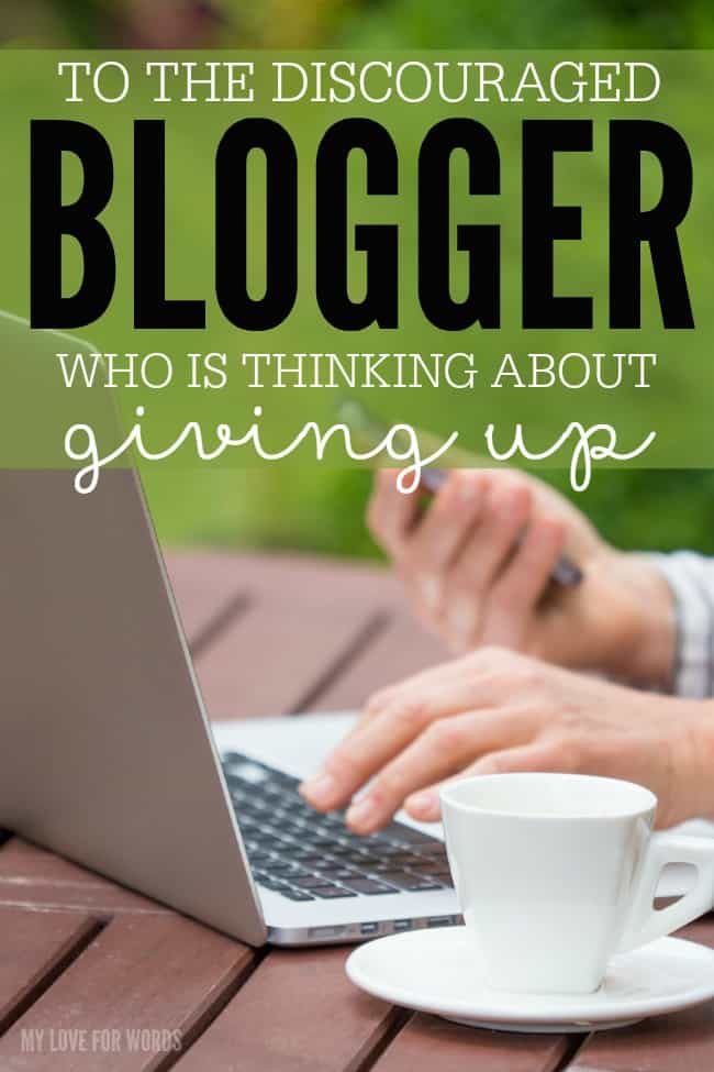 Are you a discouraged blogger? Here are four easy things you can do to go from feeling discouraged and overwhelmed to inspired.