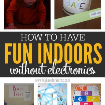 Must try activities for rainy or snowy days! The kids can have fun indoors without electronics while parents stay sane.