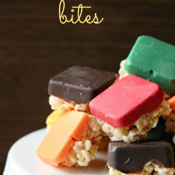 Love this fun, colorful, and delicious twist on the standard rice krispie treat.