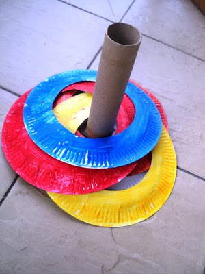 paper plate ring toss