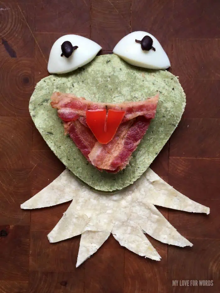 Kermit breakfast quesadilla 4