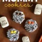 These Pumpkin Cheesecake Mummy Cookies are the cutest, spookiest Halloween treats, and the recipe couldn't be easier. They're perfect for a Halloween party!