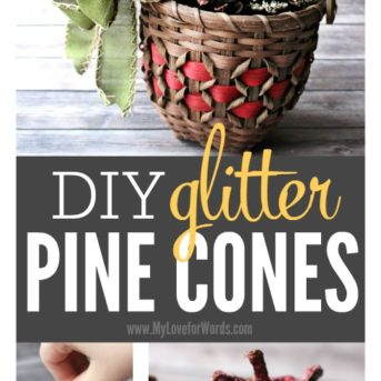 Want easy DIY Christmas decorations that are rustic and refined? Check out these glitter pine cones. Just a little glue and a little glitter, and you've got a pretty, sparkly addition to your tree or holiday decor.