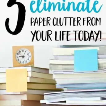 Sorting through paper piles and clutter can be overwhelming, but living surrounded by paper clutter is even worse! These are 3 reasons you need to eliminate paper clutter from your life today a plan to help you get started.