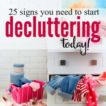 It can be so tempting to put off boring and overwhelming tasks (like dealing with clutter) until tomorrow. We want to wait for the magical day when we're filled with motivation and inspiration to finally tackle our tasks, but that day rarely, if ever, comes. Well the wait is over! These are 25 signs you need to start decluttering today.
