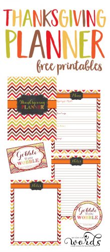Free Printable Thanksgiving Planner to Make Meal Planning &amp; Prep Easy