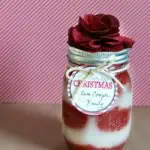 This super easy homemade peppermint sugar scrub recipe is the perfect diy gift for the holidays! It's a thoughtful but inexpensive gift and even includes two free printable Christmas gift tags! Such a great way to use peppermint essential oils!