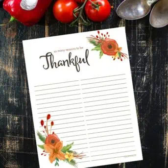 LOVE this free printable!! With Thanksgiving just around the corner, it's the perfect time of year to focus on everything we're thankful for. Keeping a gratitude journal is a great way to remind ourselves of our blessings and prepare for the holiday season.