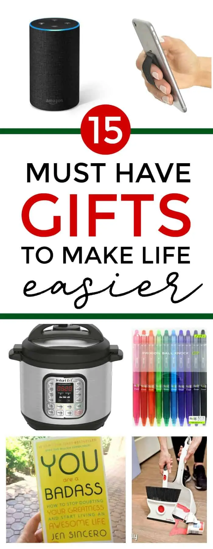 This year, I don't want to just give people more stuff for the sake of having something to unwrap. I want to give meaningful gifts that will help to improve the lives of those I love. How great would it be to give the gifts of an easier life and more free time? With these things, I think we can! These are the must-have Christmas gifts to make life easier. #ChristmasGiftIdeas #Christmasgifts #gift #essentialoils #naturalliving