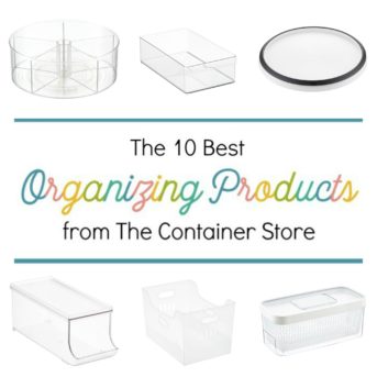 Whether you're looking to organize your kitchen, pantry, bedroom, bathroom, or finally tackling kids toys, the Container Store is sure to have products and ideas to help you out! These are the top ten best organizing products from the Container Store that are sure to help you declutter and put an end of chaos in your home once and for all.