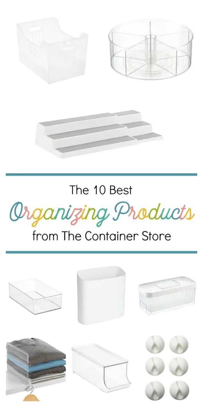 Whether you're looking to organize your kitchen, pantry, bedroom, bathroom, or finally tackling kids toys, the Container Store is sure to have products and ideas to help you out! These are the top ten best organizing products from the Container Store that are sure to help you declutter and put an end of chaos in your home once and for all.