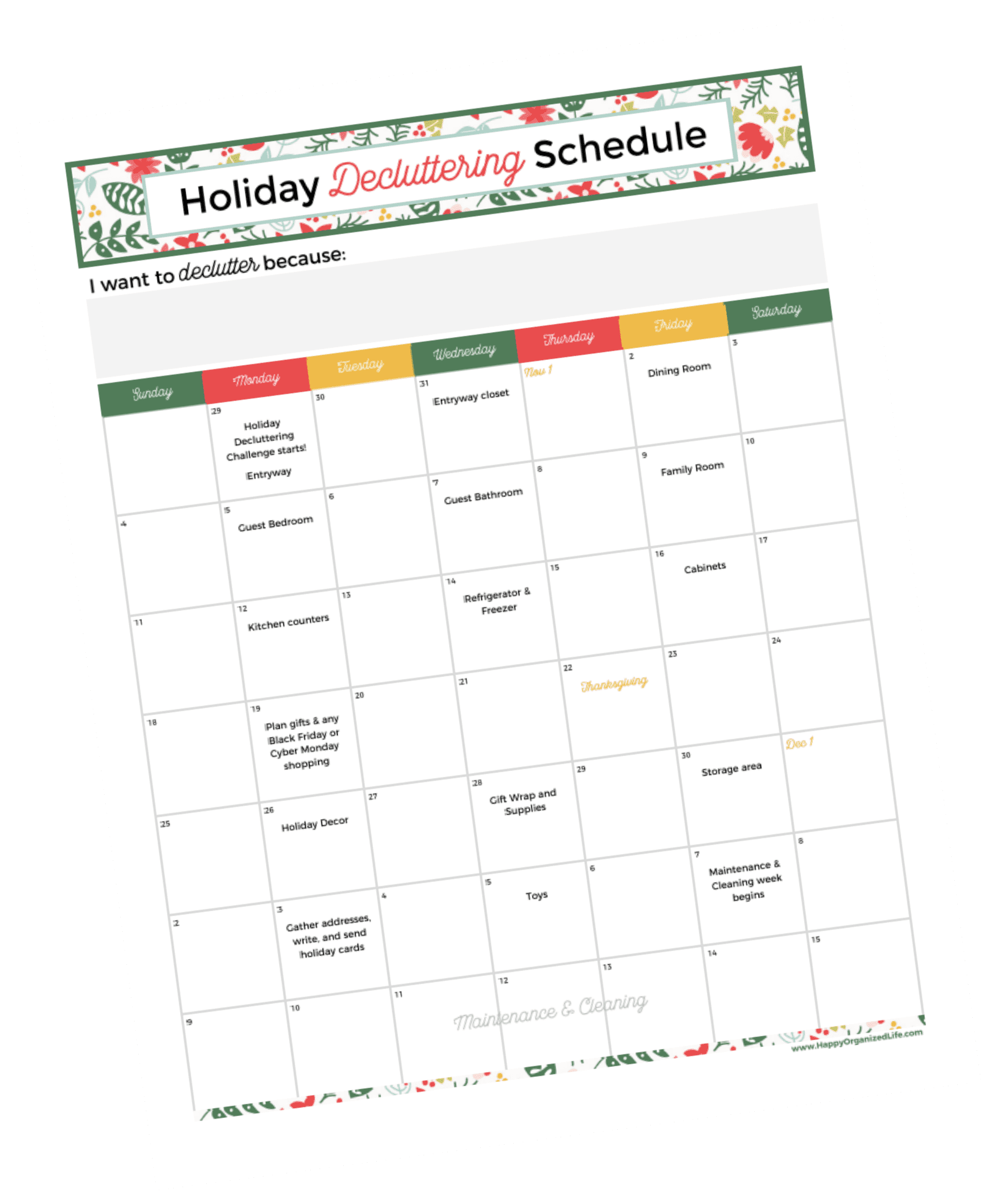 Let's create an organized entryway closet so we can happily hang up guests' coats without embarrassment or fear of being buried under an avalanche! It's day 2 of the 2018 Holiday Decluttering Challenge!