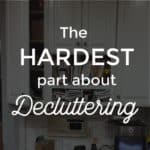 The hardest part about decluttering is dealing with the emotional landmines we accidentally find while going through our things. Sentimental clutter can be difficult to deal and part with, but working through those moments is an important step in clearing your space once and for all because ultimately clutter is just a symptom of something bigger going on. Clutter's about more than just the stuff.