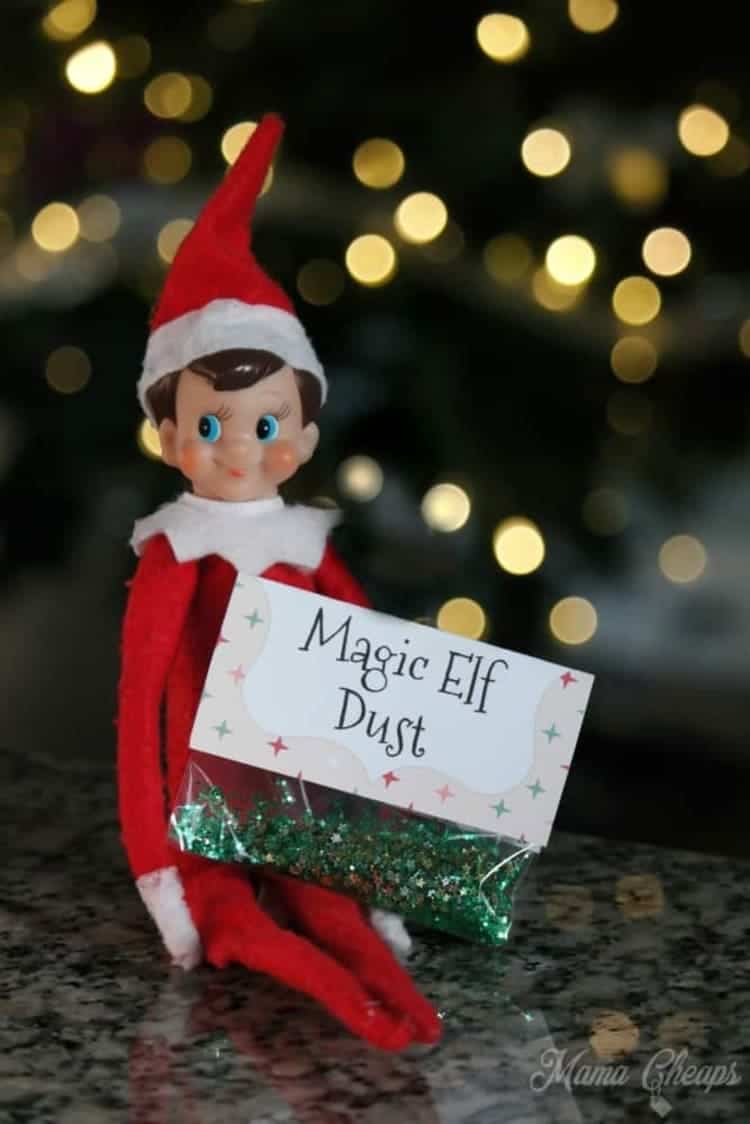 magic elf dust when the elf is touched printable