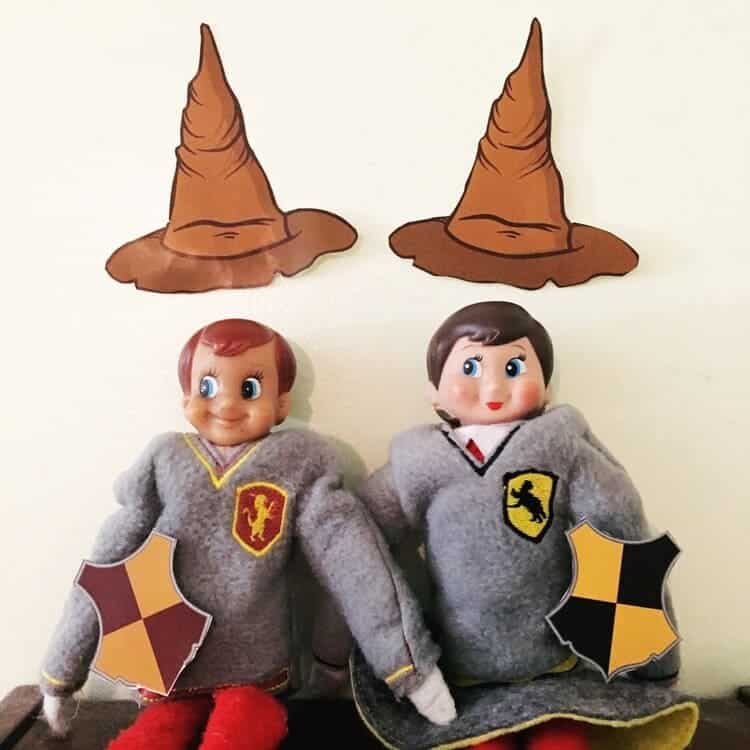 harry potter themed elf on the shelf printable props