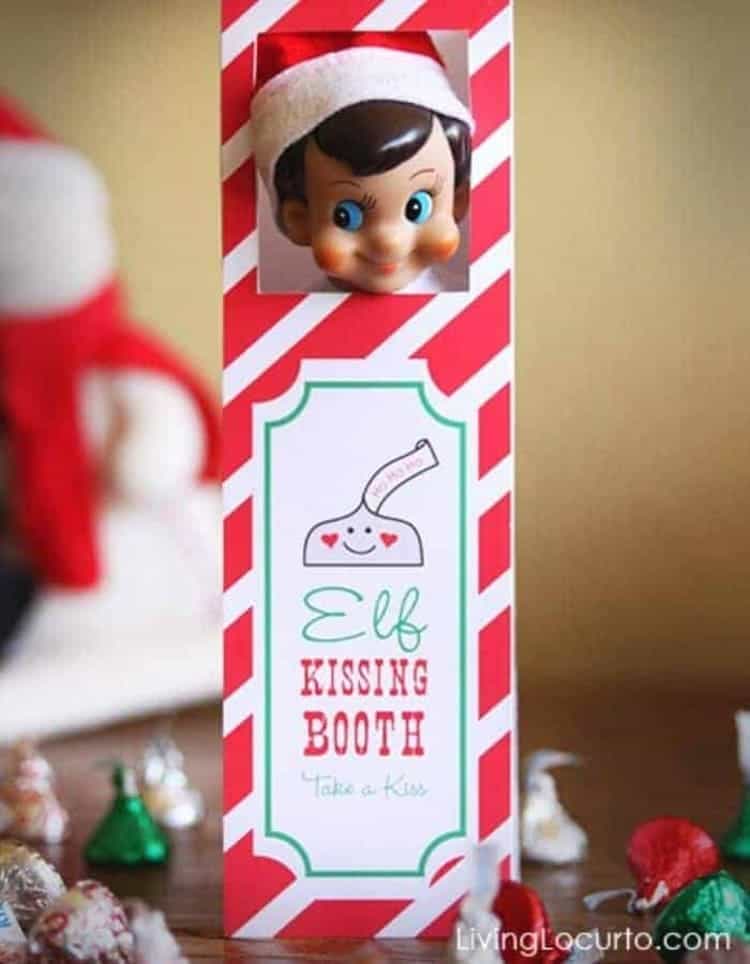 Elf On The Shelf Kissing Booth Free Printable Printab vrogue.co